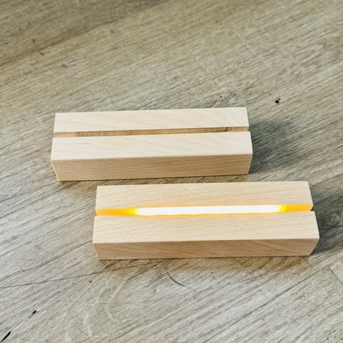 ĐẾ ĐÈN LED 3D BẰNG GỖ GẮN PIN TRANG TRÍ DIY SIÊU TIỆN LỢI T.CRAFT HOUSE-NVLG