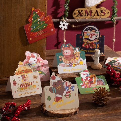 COMBO NGẪU NHIÊN 10 THIỆP IN MINI CHỦ ĐỀ GIÁNG SINH DỄ THƯƠNG VÀ ĐẦY MÀU SẮC T.CRAFT HOUSE - MẪU 6