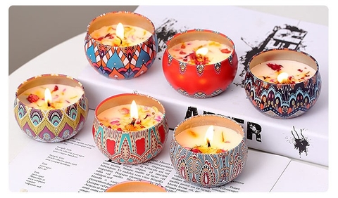 NẾN THƠM HOA KHÔ THIÊN NHIÊN CAO CẤP NHÀ LÀM T.CRAFT HOUSE