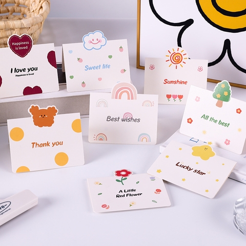 COMBO NGẪU NHIÊN 10 THIỆP IN MINI DỄ THƯƠNG NHIỀU CHỦ ĐỀ T.CRAFT HOUSE (KHÔNG GỒM BAO THƯ)