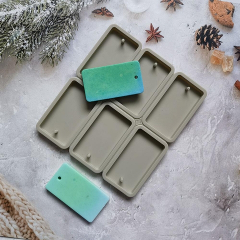 KHUÔN SILICON LOẠI 1 CAO CẤP LÀM SÁP THƠM, RESIN,THẠCH CAO, XÀ PHÒNG HÌNH CHỮ NHẬT LỖ TRÒN T.CRAFT HOUSE