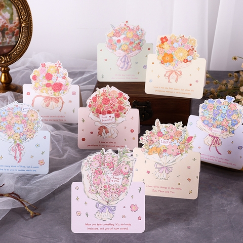 COMBO NGẪU NHIÊN 10 THIỆP IN MINI CHỦ ĐỀ HOA PHONG CÁCH VINTAGE CÙNG THÔNG ĐIỆP Ý NGHĨA T.CRAFT HOUSE (KHÔNG GỒM BAO THƯ) - MẪU 2