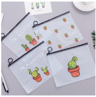 TÚI ĐỰNG BÚT CHẤT LIỆU NHỰA TRONG SUỐT CHỐNG THẤM NƯỚC DÀNH CHO HỌC SINH T-CRAFT ^^