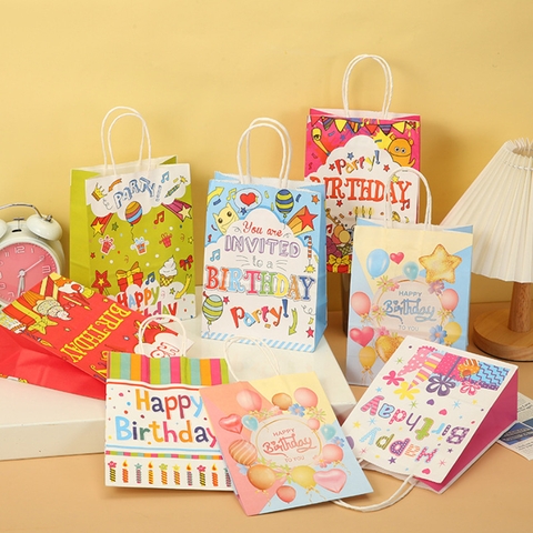 TÚI GIẤY ĐỰNG QUÀ CHỦ ĐỀ HAPPY BIRTHDAY RỰC RỠ VÀ ĐẦY MÀU SẮC T.CRAFT HOUSE