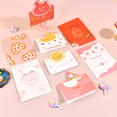 COMBO 10 THIỆP MINI NHIỀU CHỦ ĐỀ VÀ HÌNH ẢNH DỄ THƯƠNG T.CRAFT HOUSE - MẪU NGẪU NHIÊN (KHÔNG BAO GỒM BAO THƯ)