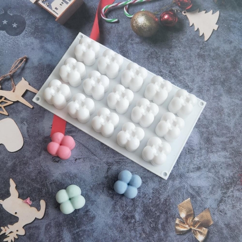 KHUÔN SILICON LOẠI 1 CAO CẤP LÀM SÁP THƠM, RESIN,THẠCH CAO, XÀ PHÒNG HÌNH 15 RUBIK MINI T.CRAFT HOUSE