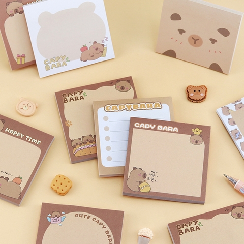 GIẤY NHỚ/ GIẤY GHI CHÚ CHỦ ĐỀ CAPYBARA SIÊU YÊU T.CRAFT HOUSE