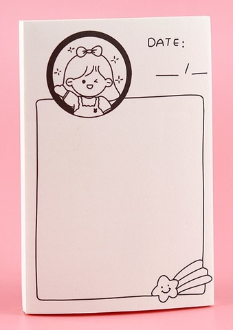 GIẤY NHỚ TRẮNG ĐEN ĐƠN GIẢN DỄ THƯƠNG NHIỀU KIỂU DÁNG T-CRAFT^^