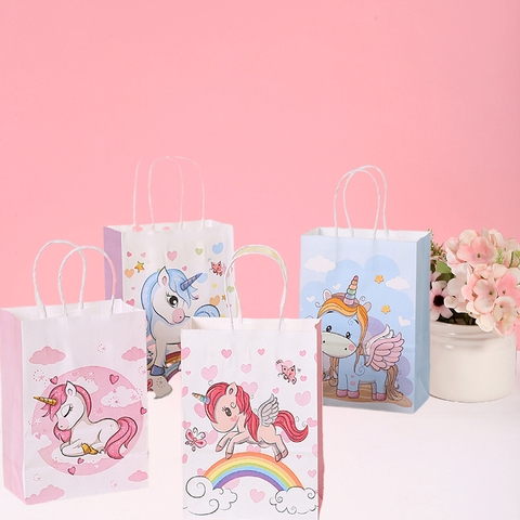 TÚI GIẤY ĐỰNG QUÀ UNICORN ĐÁNG YÊU CHO BÉ T.CRAFT HOUSE - MẪU 2