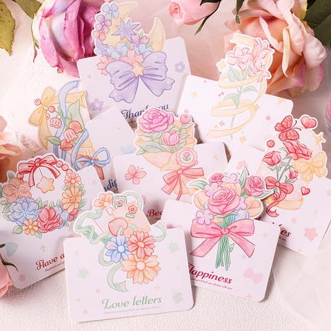 COMBO NGẪU NHIÊN 10 THIỆP IN MINI CHỦ ĐỀ HOA PHONG CÁCH VINTAGE CÙNG THÔNG ĐIỆP Ý NGHĨA T.CRAFT HOUSE (KHÔNG BAO GỒM BAO THƯ)