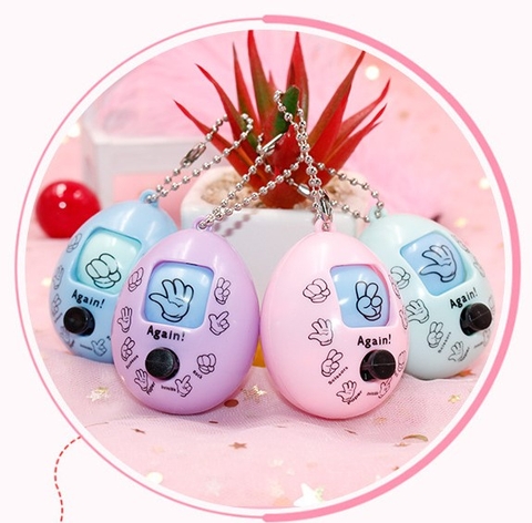 MÓC KHÓA TRỨNG TRÒ CHƠI OẲN TÙ XÌ BAO BÚA KÉO TUỔI THƠ T-CRAFT ^^