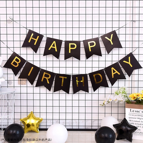 DÂY CHỮ HAPPY BIRTHDAY ĐUÔI CÁ TRANG TRÍ SINH NHẬT