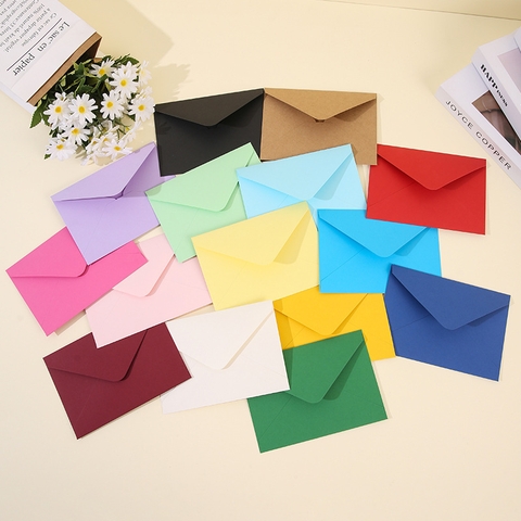 SET 5 BAO THƯ CAO CẤP TRƠN DÀY 180GSM KÍCH THƯỚC 13.5x18.5CM NHIỀU MÀU SẮC T.CRAFT HOUSE