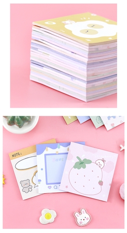 COMBO 4 LOẠI GIẤY NHỚ HÌNH VUÔNG CHỦ ĐỀ TRÁI CÂY ĐANG DẠNG, MÀU SẮC T-CRAFT  ^^