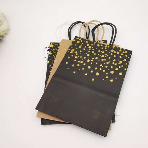 TÚI GIẤY KRAFT ĐỰNG QUÀ HỌA TIẾT TRÁI TIM T.CRAFT HOUSE