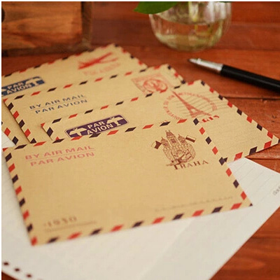 SET 10 BAO THƯ KRAFT VINTAGE THEO PHONG CÁCH ÔNG BÀ TA T.CRAFT HOUSE