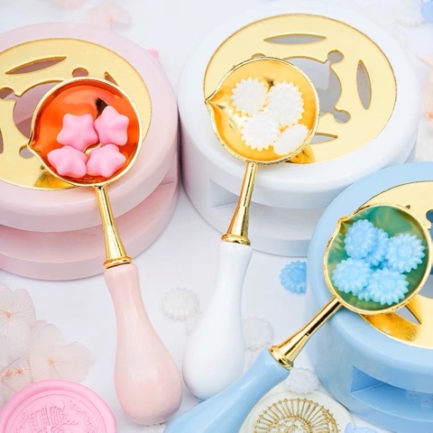 MUỖNG NUNG CHẢY LÀM CON SÁP NIÊM PHONG BAO THƯ THỦ CÔNG T.CRAFT HOUSE