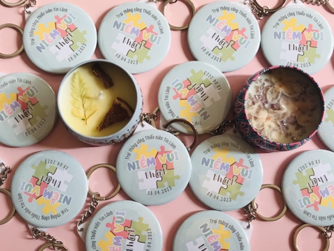 MÓC KHÓA TRÒN 58MM IN HÌNH THEO YÊU CẦU BÙNG NỔ CẢM XÚC VÀ ĐẦY Ý NGHĨA T.CRAFT HOUSE