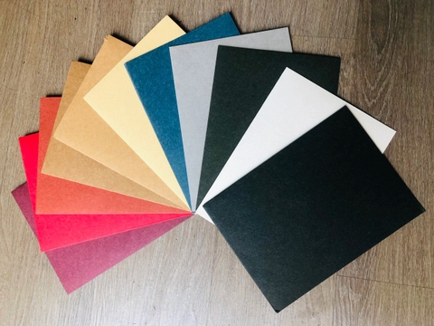 SET 5 BAO THƯ CAO CẤP TRƠN DÀY 250GSM KÍCH THƯỚC 16x22CM NHIỀU MÀU SẮC PHONG CÁCH CỔ ĐIỂN T.CRAFT HOUSE