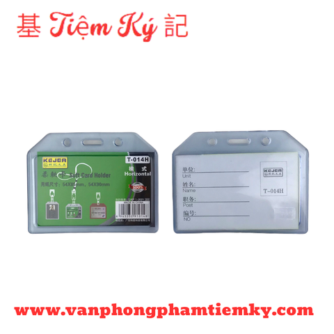 Bảng tên dẻo cứng 5,4 x 8,5 cm T-014H ngang