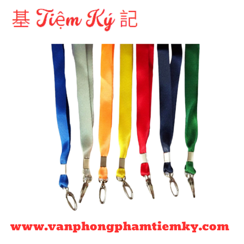 Dây đeo lụa khổ 1 cm kẹp móc