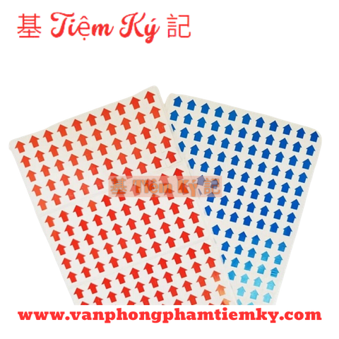 Giấy decal mũi tên chữ nhật Xấp (10 Tờ)