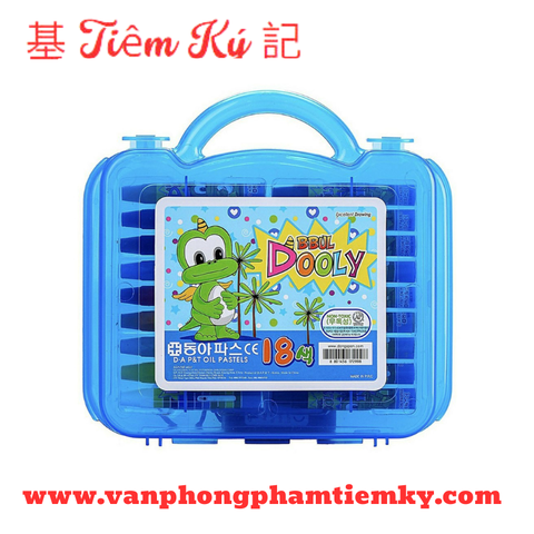 Sáp Dooly 18 màu hộp nhựa