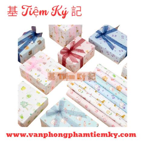 Giấy hình lớn bao tập, gói quà