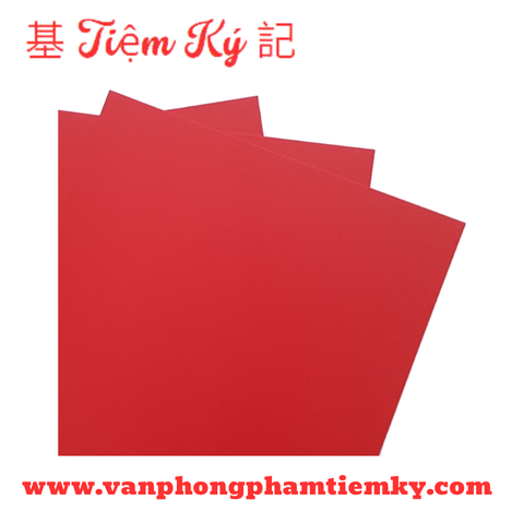 Giấy thủ công mỏng màu A1 màu đỏ