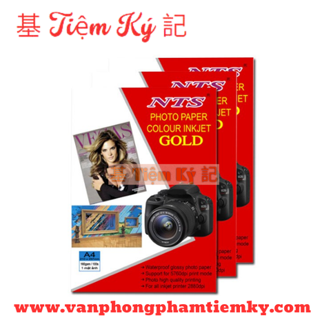Giấy in ảnh màu 2 mặt NTS A4 210 (50 tờ)