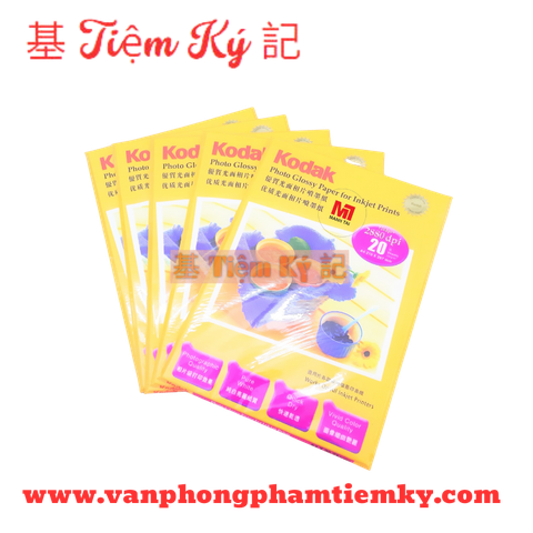Giấy in màu 1 mặt Kodak A4 ( dày) (20 tờ)