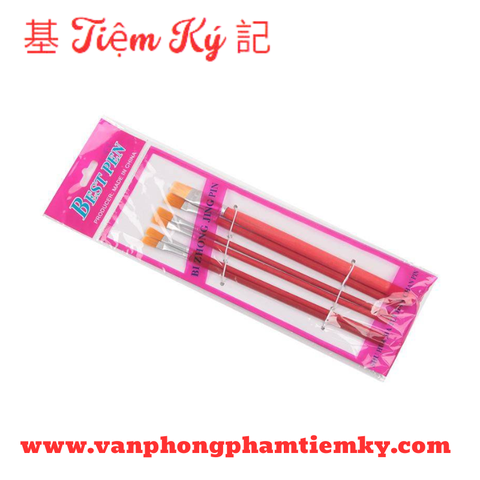 Cọ Vẽ 6 cây đầu dẹp