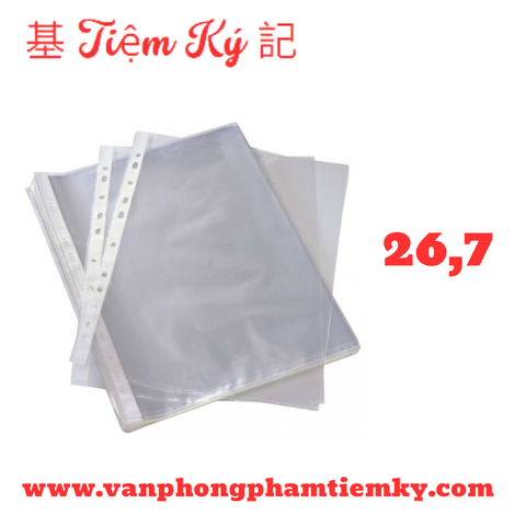 Bìa kiếng bao sách K26,7 (Xấp 100 Cái)