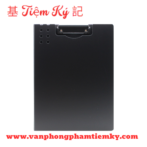 Bìa trình ký A4 nhựa dạng đôi màu đen