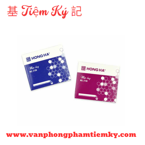 Mực viết máy ống Hồng Hà (6 ống) Hộp nhỏ (6 Ống)