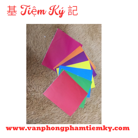 Giấy thủ công không dán xấp (đủ màu)