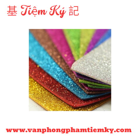 Giấy màu dạng sợi kim tuyến (Bó)