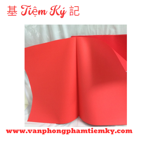 Giấy hồng đơn đỏ mỏng A0