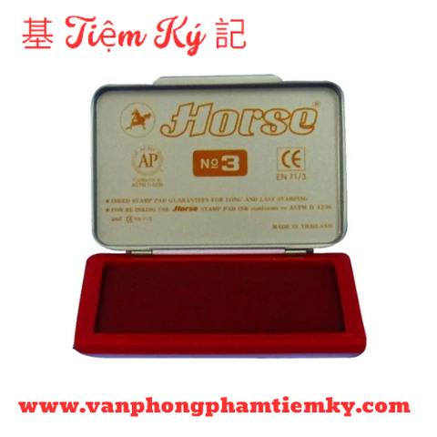 Hộp Tampon Horse xài đóng tay ( nhỏ) No.3 6,5cm x 10cm