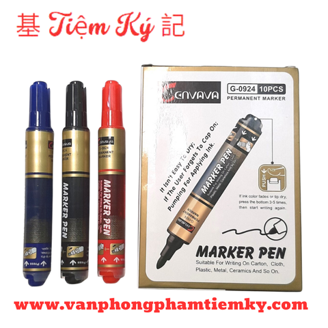 Bút lông dầu Cenvava G-0924 nhấn đầu