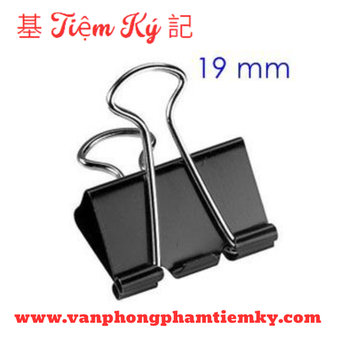 Kẹp Bướm đen 19mm Hộp (12 Cái)