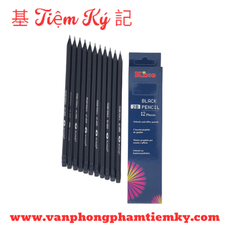 Bút chì gỗ King đen
