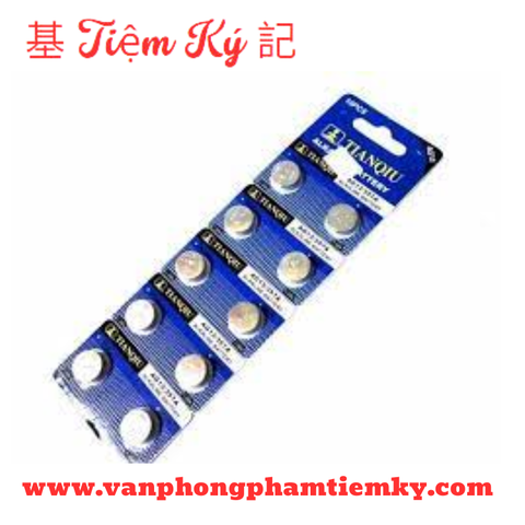 Pin Tròn nhỏ AG13 Vỹ (10 viên)