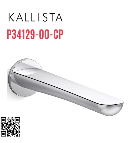Vòi xả bồn tắm gắn tường Chrome Kallista P34129-00-CP