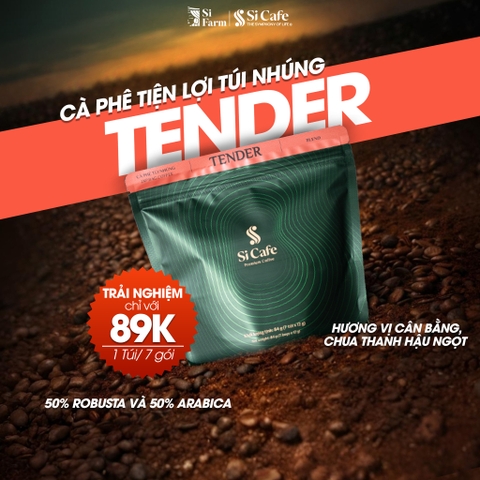Cà Phê Túi Nhúng Tender (50% Robusta x 50% Arabica)