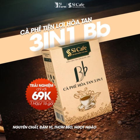 Cà Phê Hòa Tan 3in1 Bb – 16 Gói/Hộp x 20g