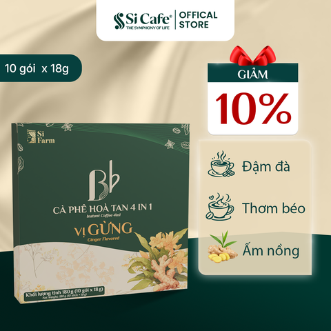 Cà Phê Hòa Tan 4in1 Vị Gừng Si Cafe