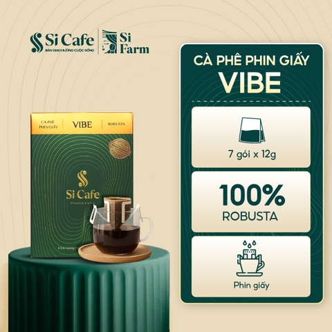 Cà Phê Phin Giấy Vibe 100% Robusta