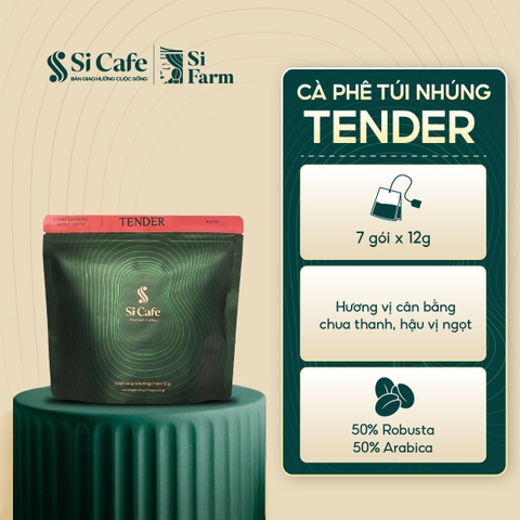 Cà Phê Túi Nhúng Tender (50% Robusta x 50% Arabica)