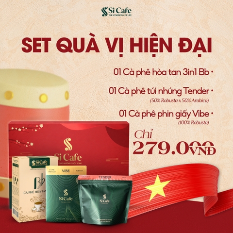 Hộp Quà Tết Cà Phê Vị Hiện Đại